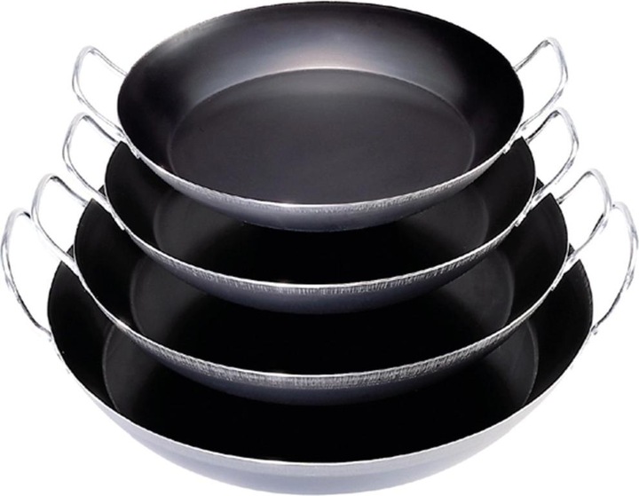 Produktbild de Buyer La Lyonnaise Paella-Pfanne mit 2 Griffen (34 cm, Paella Pfanne, Stahl)