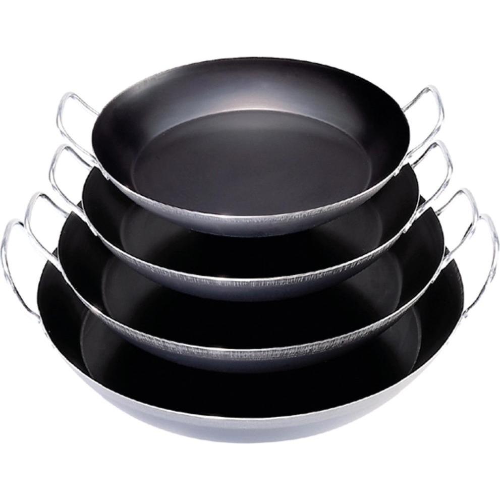 de Buyer La Lyonnaise Paella-Pfanne mit 2 Griffen, Pfanne + Kochtopf, Schwarz