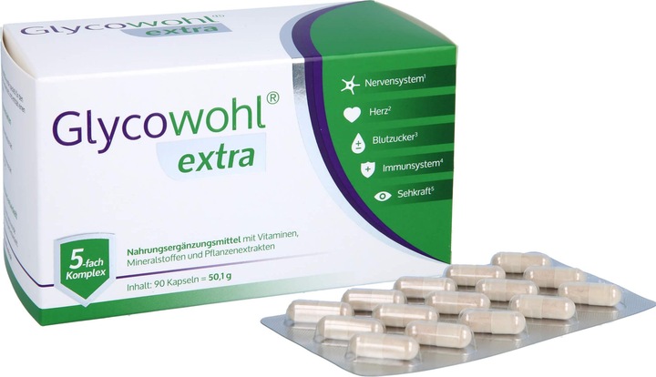 Actual product image Glycowohl extra caps (90 Piece, Capsules, 90 g)