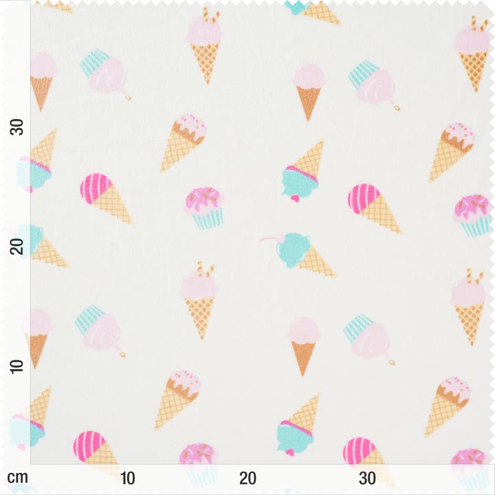 Produktbild VBS Polyester-Jersey Chilly Print "Ice Cream", 145 cm breit, Meterware