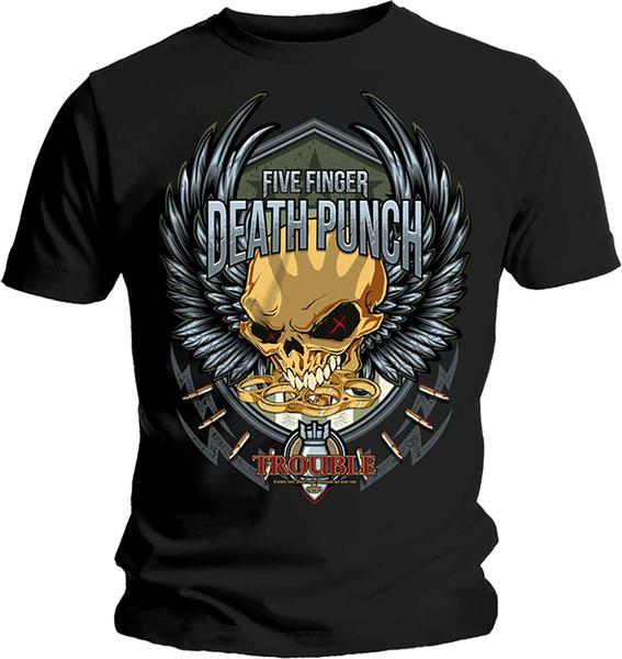 Immagine prodotto Rock Off Maglietta Five Finger Death Punch Unisex Trouble (L)