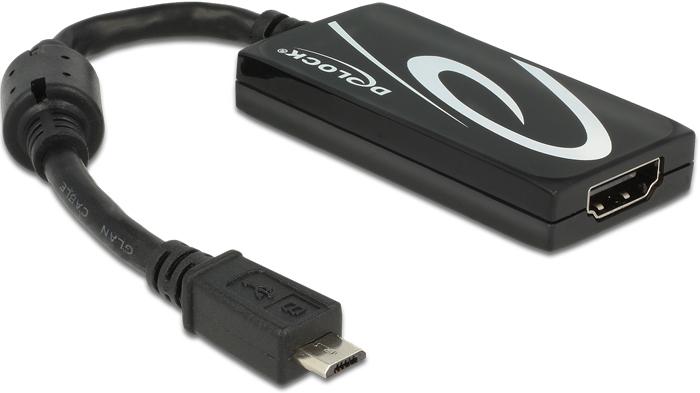 Produktbild Delock HDMI (Typ A) — Micro-B USB (Micro USB, HDMI, 20 cm)