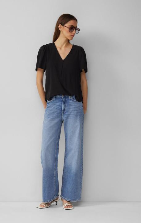Produktbild S.Oliver Bluse Feminine Kurzarmbluse aus Viskose (34)