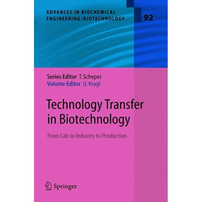 Technology Transfer in Biotechnology, Fachbücher