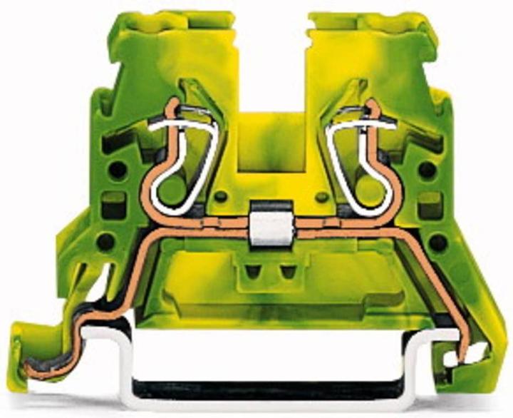 Produktbild Wago Reihenklemme gelb/grün 2.5mm²