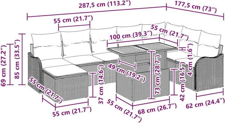 Produktbild vidaXL Maurice