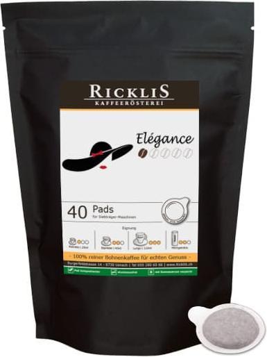 Produktbild RickliS Kaffeerösterei Elégance (40 x Port.)
