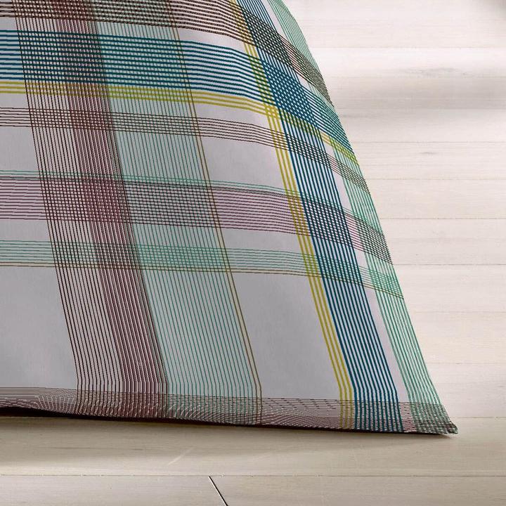 Immagine prodotto Fleuresse Mako-Satin Bettwäsche Milano 114323 beige grün (Set di biancheria da letto, 155x220 cm + 80x80 cm)