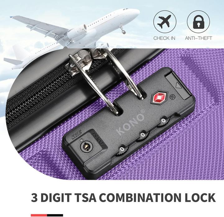 Actual product image Kono K1871L PE 20 Handgepäck-Trolley (39 l)