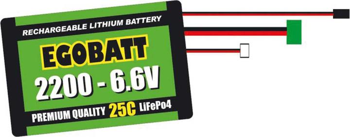 Actual product image Pichler Model making battery pack (LiIon) LiFe battery EGOBATT 2200 6.6V (25C) (6.60 V, 2200 mAh)