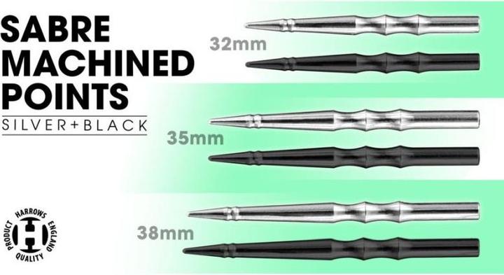 Actual product image Harrows Saber Machined Steeltip Dartspitzen