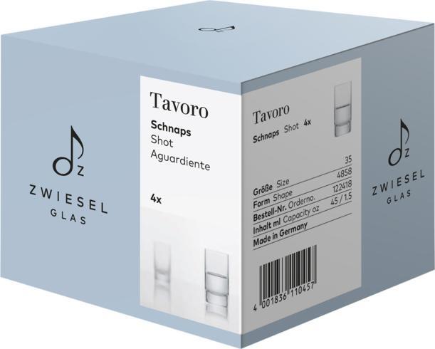 Produktbild Zwiesel Schnapsglas Tavoro 35 (0.50 dl, 4x, Schnapsgläser + Shotgläser)