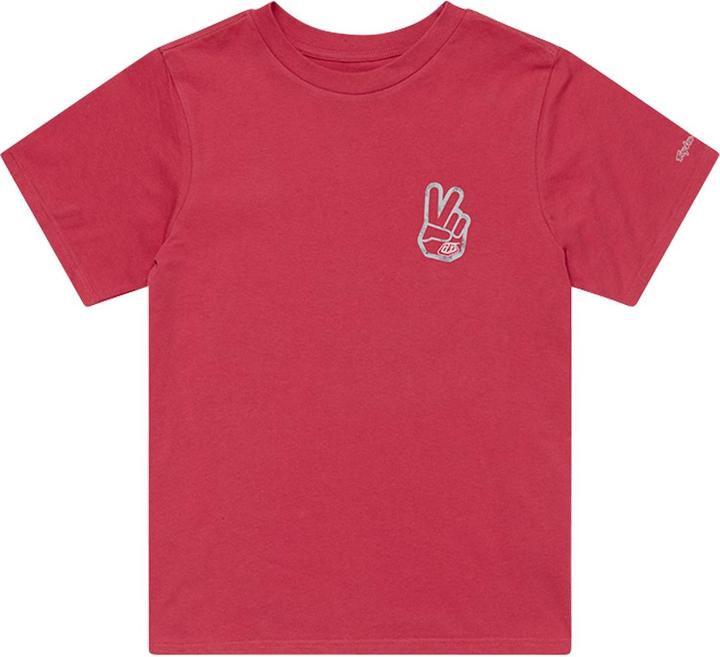 Actual product image Troy Lee Designs Womens T-Shirt, Peace Out, fuchsia, S (S)