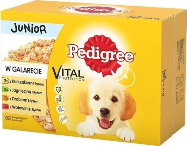 Pedigree Junior Selection Mix - Cibo umido per cani - 12x100 g (Junior, 12 pz., 1200 g)