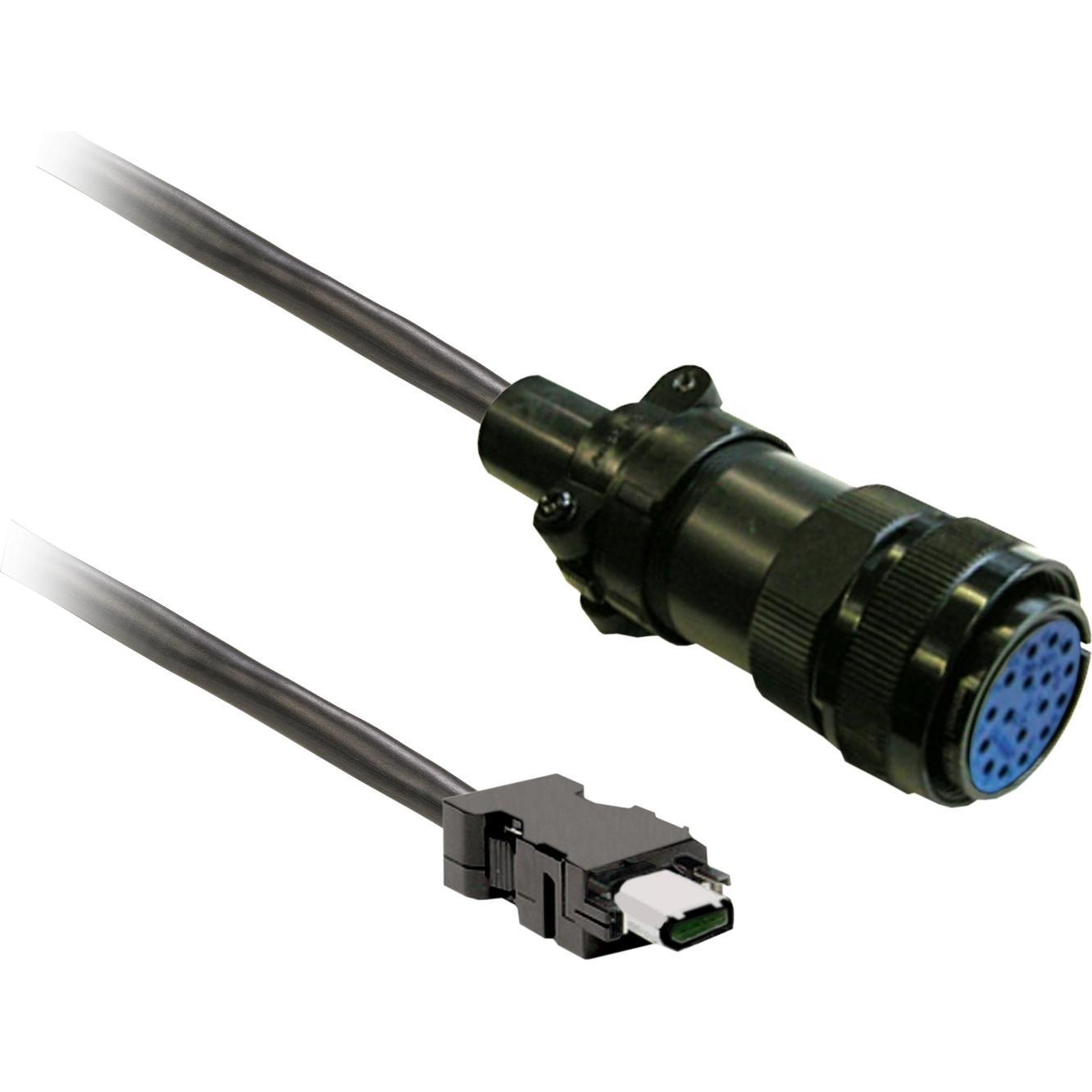 Schneider Electric, Accessori per la tecnologia di guida, Enc Cbl 5m Shld Bch2 Mil Conn