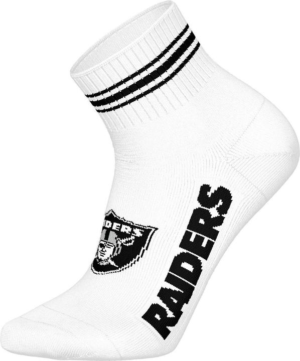 Actual product image Barefoot Las Vegas Raiders 3pk Quarter Socks 43-46 (43 - 46)
