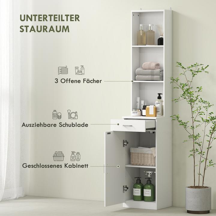 Immagine prodotto Homcom Badezimmerschrank Spanplatte Weiss