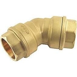 Aalberts, Rohrverbindungstechnik, Vinkel 45° 50mm - Isiflo (Winkelverbindung)