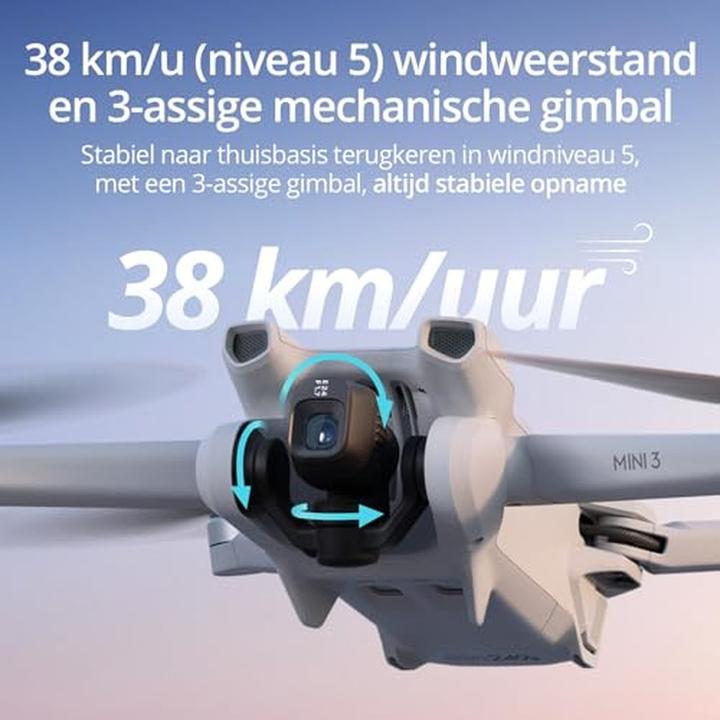 Immagine prodotto DJI Mini 3 con controller RC e Fly More Combo (38 min, 248 g, 48 Mpx)