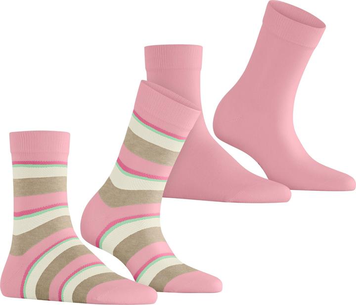 Produktbild Esprit Crochet Stripe 2-Pack Baumwollsocken (2er Pack, 35 - 38)