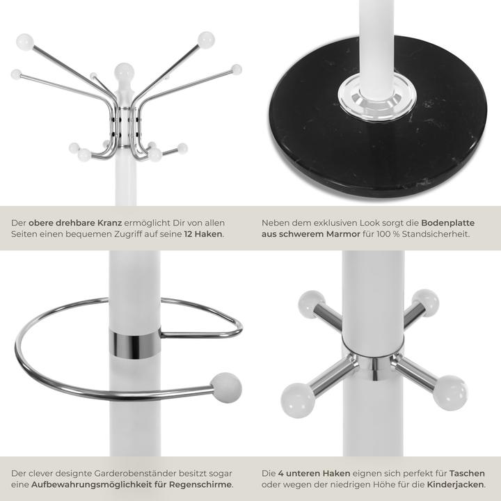 Actual product image tectake Coat rack