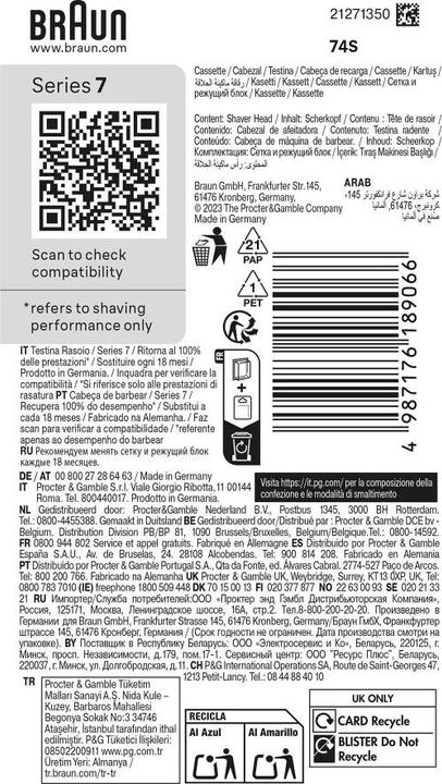 Produktbild Braun 74S Ersatzscherkopf (1 x)