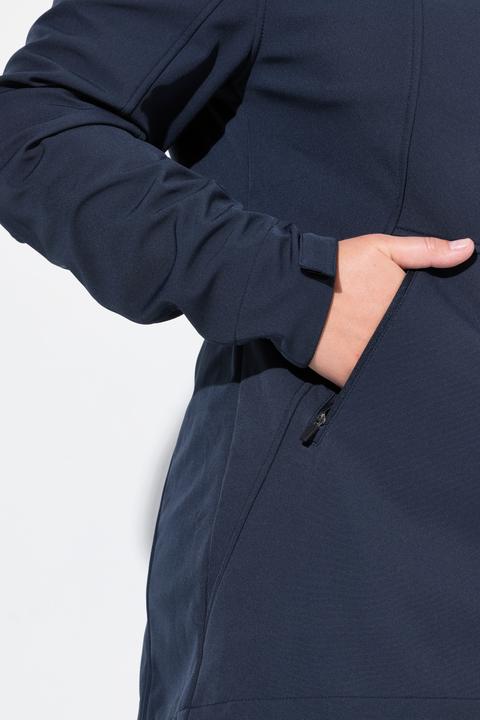 Image du produit Ulla Popken Veste technique HYPRAR à capuche, tissu Softshell déperlant, coupe évasée (42, 44)