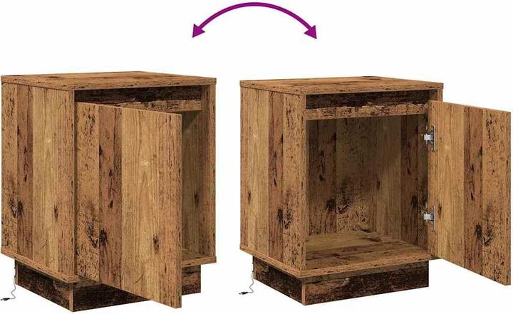 Actual product image vidaXL Nachttisch (34.50 x 34.50 x 50 cm)