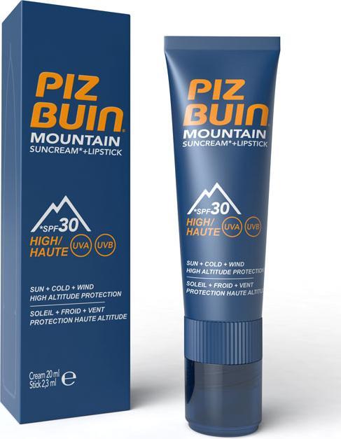 Actual product image Piz Buin Mountain (Suntan cream, Sun stick, SPF 30, 20 ml, 33 g)