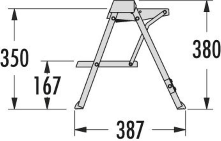 Produktbild Hailo Step-Fix (Trittleiter, 40.30 cm)