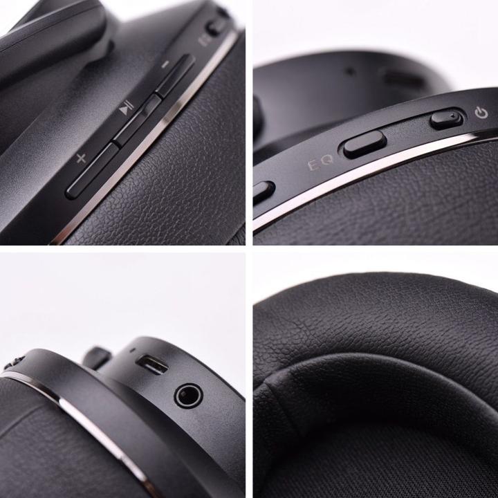 Immagine prodotto Doqaus Cuffie cablate cuffie wireless bluetooth DESIGN 1 nero (65 h, Cablato, Senza fili)