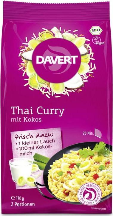 Produktbild Davert Thai Curry mit Kokos Bio (170 g)