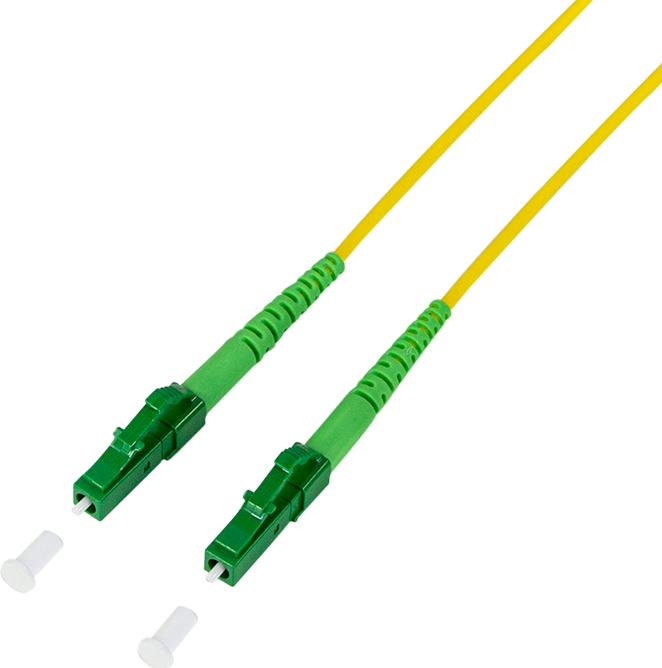 Produktbild LogiLink LWL Patchkabel, 2x LC-Simplex, OS2, 2,0 m, gelb LC-Simplex Stecker (2 m)