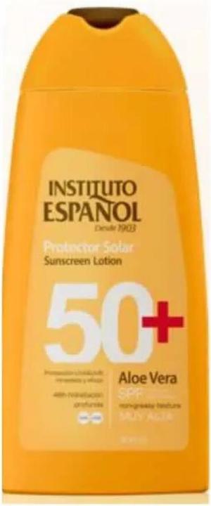 Actual product image Instituto Español SOL. PROTECCION SOLAR ALOE VERA SPF50+ LOCION 300 ML (Suntan cream, SPF 50, 300 ml)