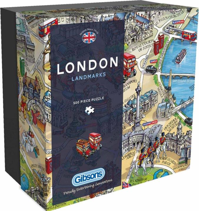 Actual product image Gibsons Games Gibson's Puzzle 500 London Attractions G3 (500 pieces)