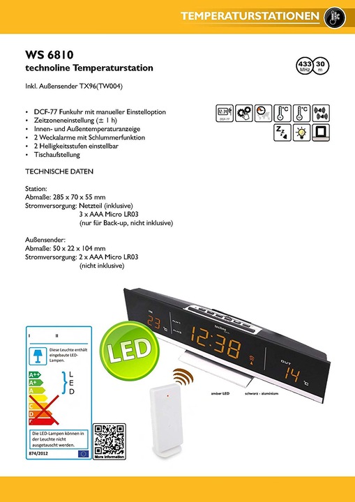 Produktbild Technoline Ws 6810