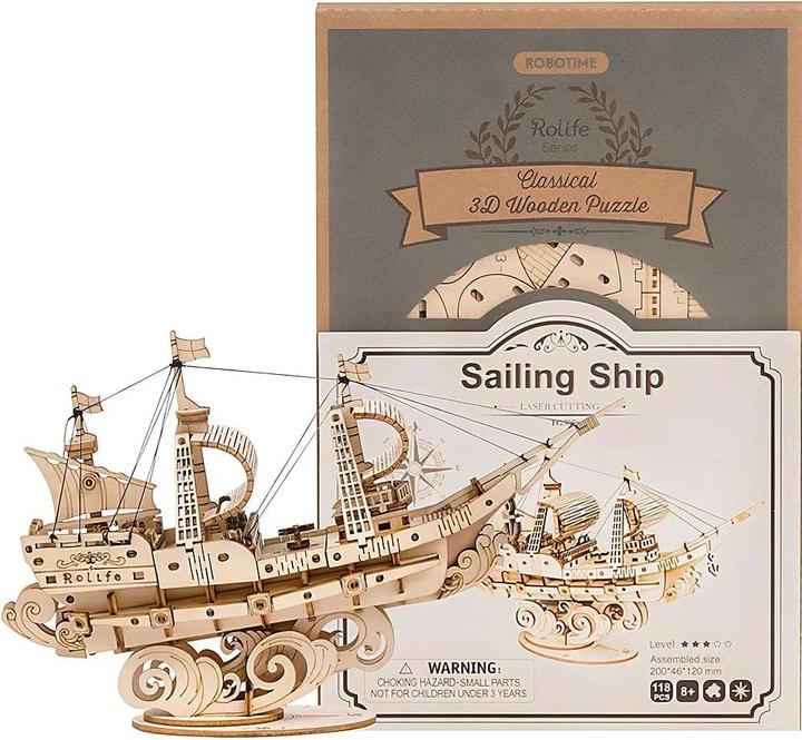 Actual product image Robotime Sailing ship
