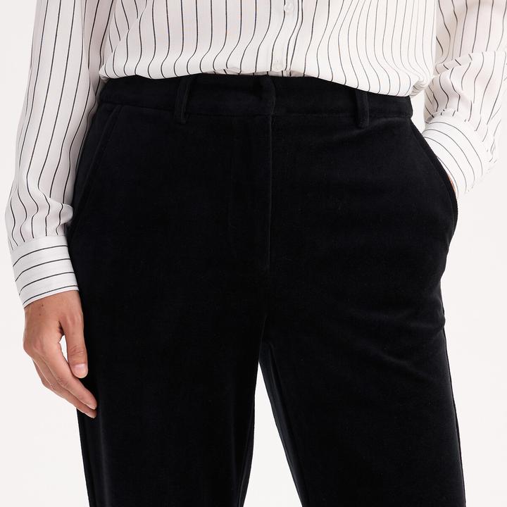 Actual product image Anne Weyburn High-Waist-Hose aus Samt (34)