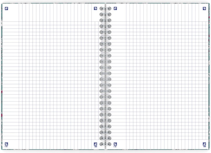 Produktbild Oxford FORME FLORAL - Spiralbuch (A5, Kariert, Harter Einband)