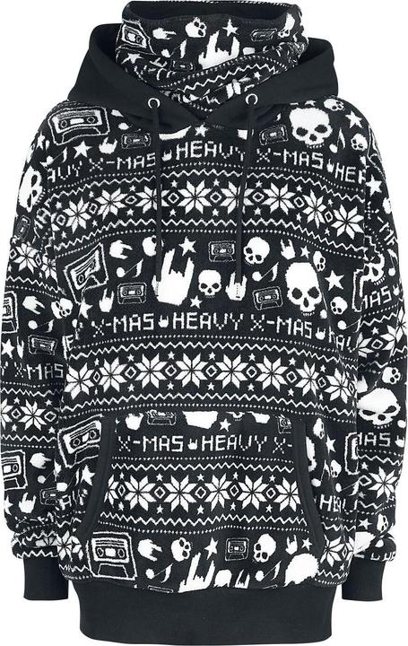 Produktbild Urban Classics Schwarzer Kapuzenpullover im Norweger-Look (S)