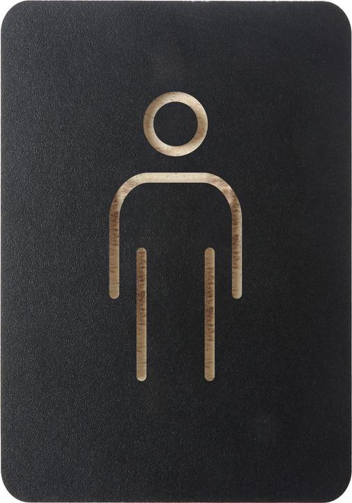 Europel Pictogram "WC men", black