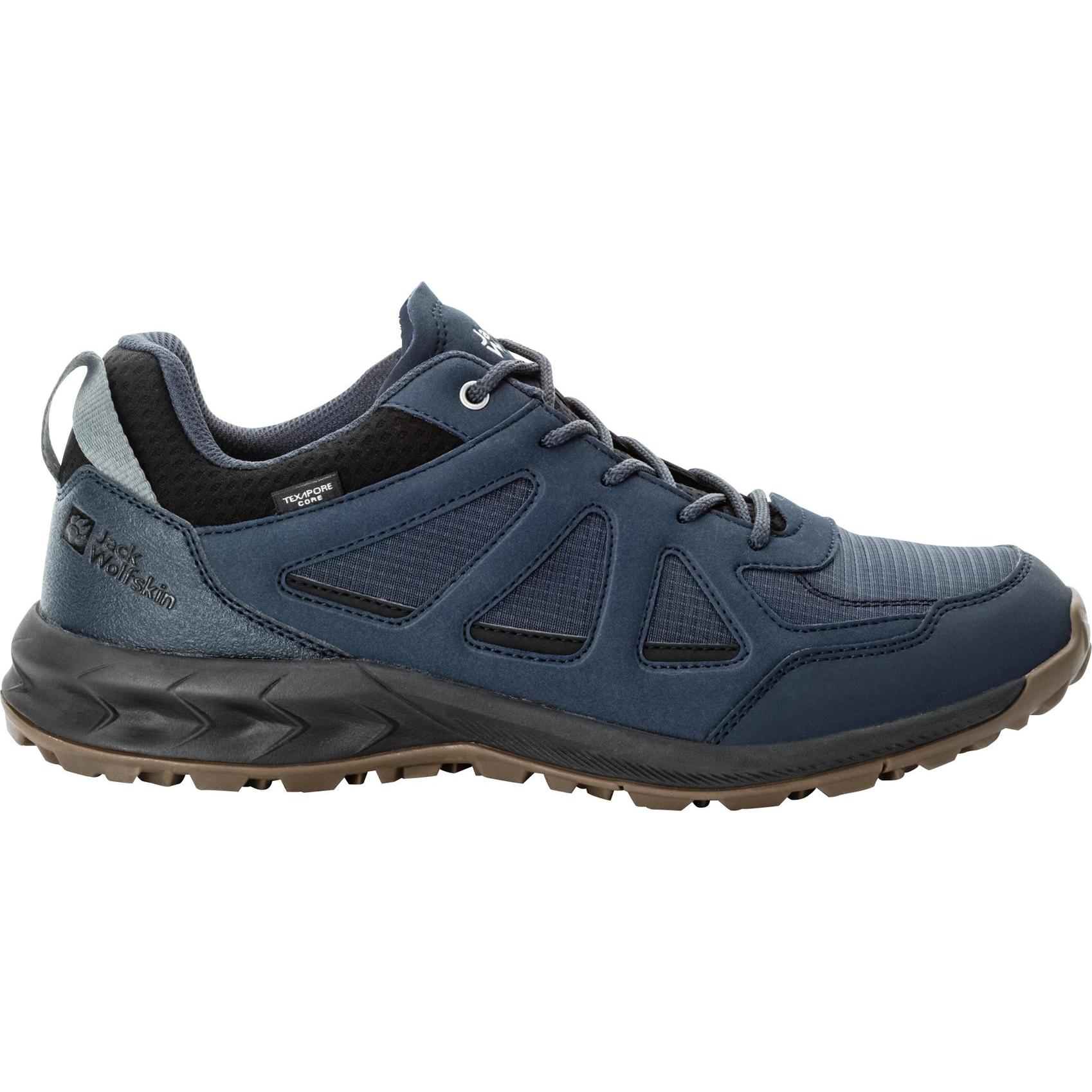 Jack Wolfskin, Herren, Wanderschuhe, Woodland 2 Texapore Low M (44.5), Blau