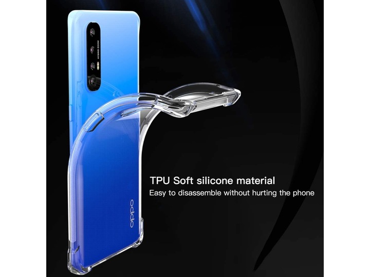 Actual product image Screenguard Oppo Find X2 Neo Crystal Soft Airbag Bumper (Oppo Find X2 Neo)