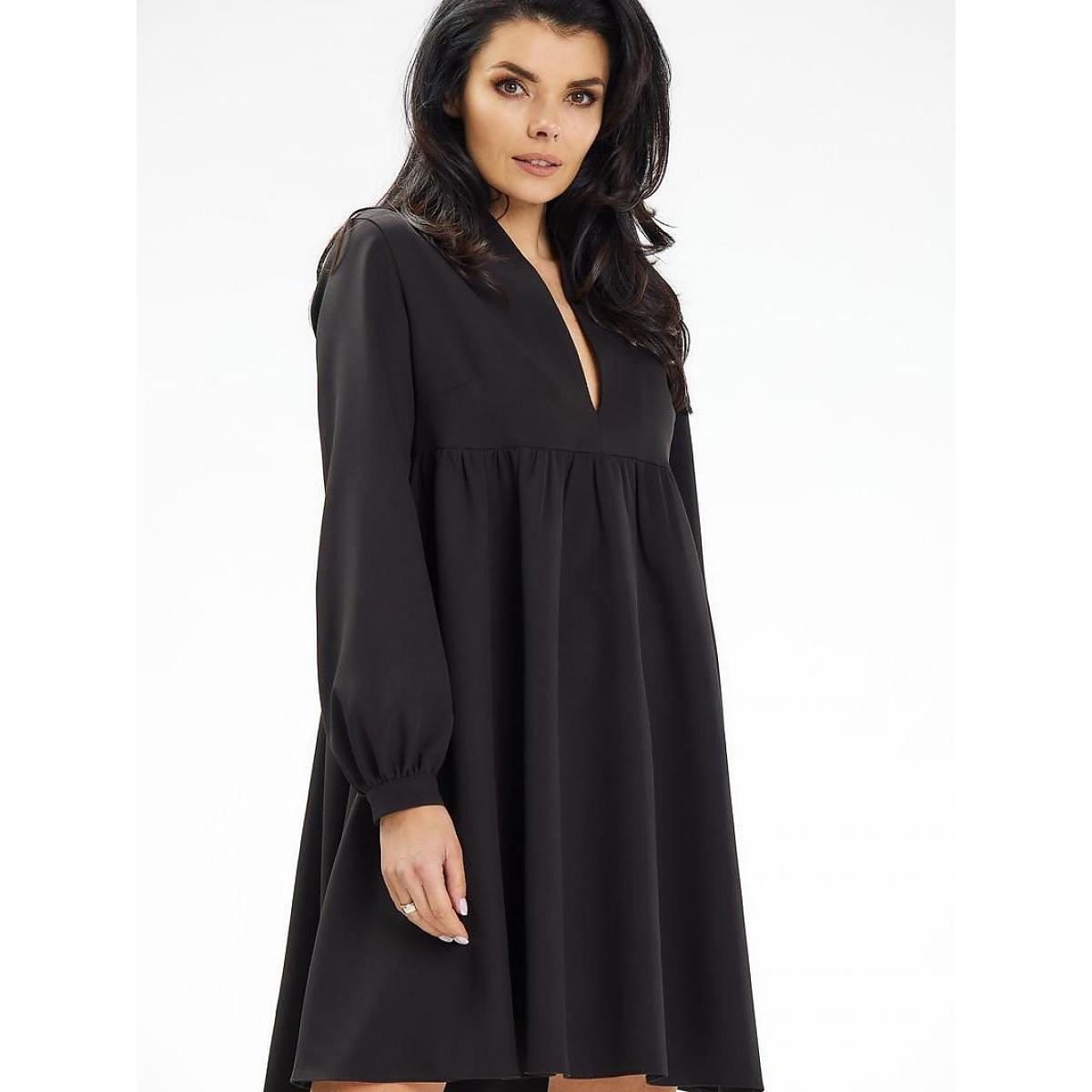 Awama, Damen, Kleider, Alltagskleid model, Schwarz, (M)