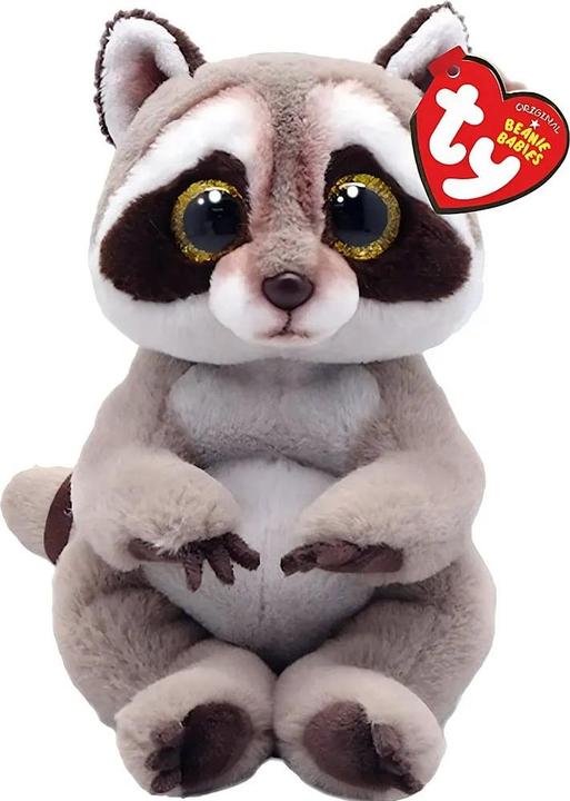 Actual product image Ty Beanie Babies Bellies Petey Raccoon 15cm (17 cm)
