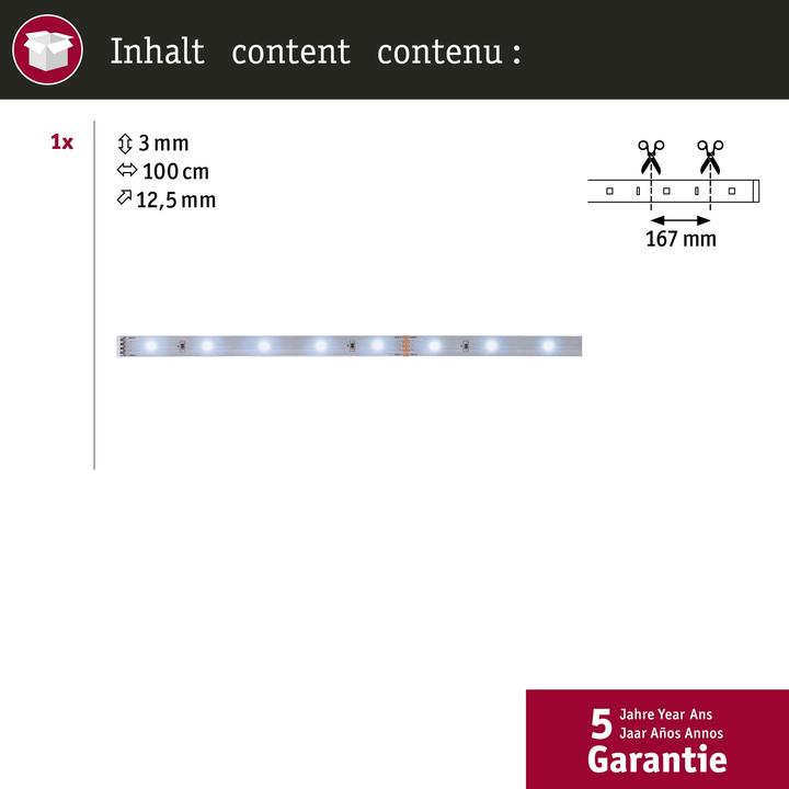 Actual product image Paulmann MaxLED 250 Stripe (Daylight, 100 cm, Indoor)