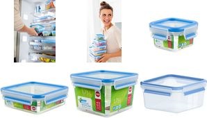 Productafbeelding Emsa Clip&Close voedsel bewaardoos 1,3 L vierkant (1.30 l)