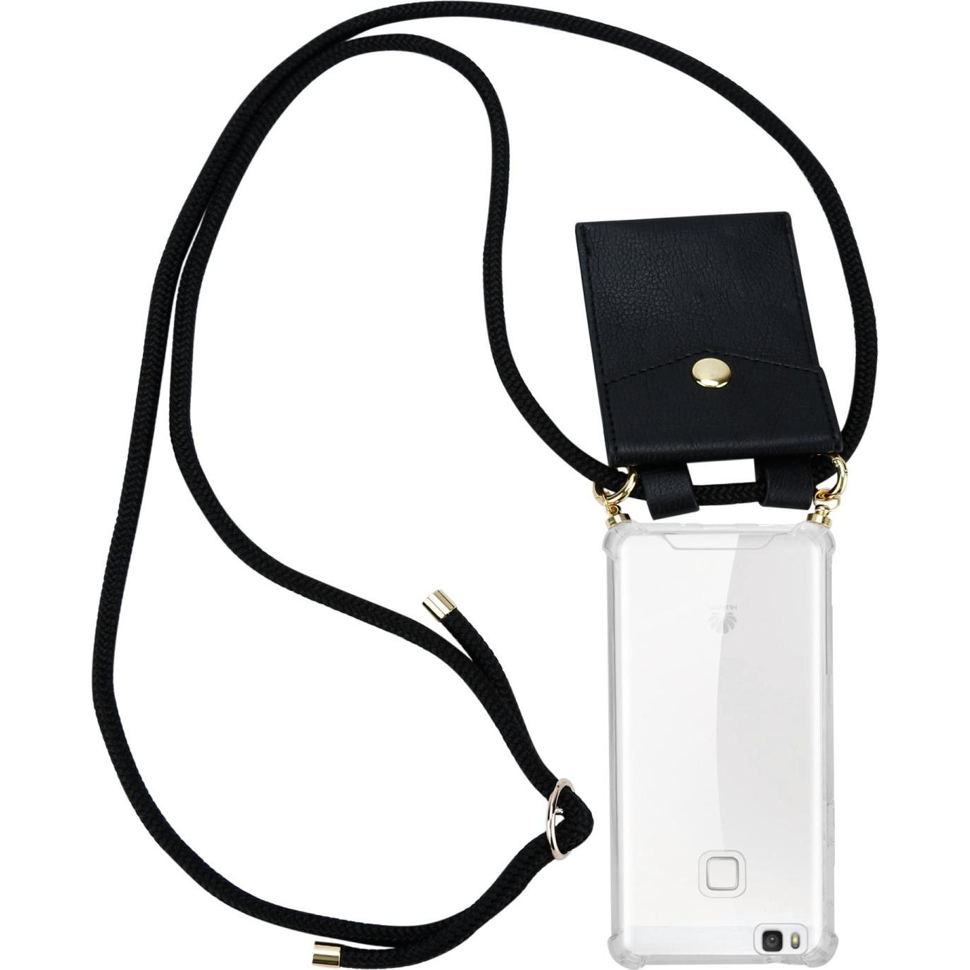 Cadorabo TPU Cover Handy Kette GOLD für Huawei P9 LITE 2016 / G9 LITE, Handykette, Schwarz