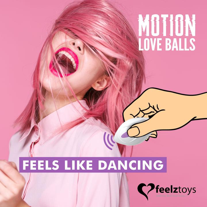 Produktbild FeelzToys Remote Controlled Motion Love Balls Twisty