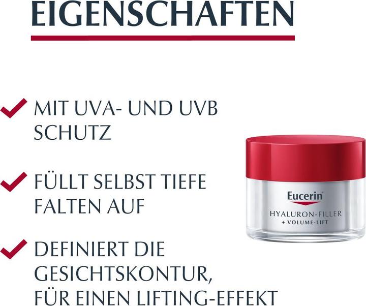 Productafbeelding Eucerin HYALURON-FILLER + VOLUME-LIFT dagverzorging voor de normale tot gemengde huid SPF 15 (50 ml, Dagcrème, SPF 15)